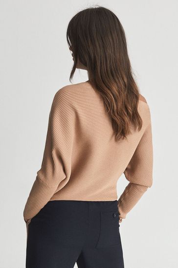Reiss Lorna Asymmetric Knitted Top