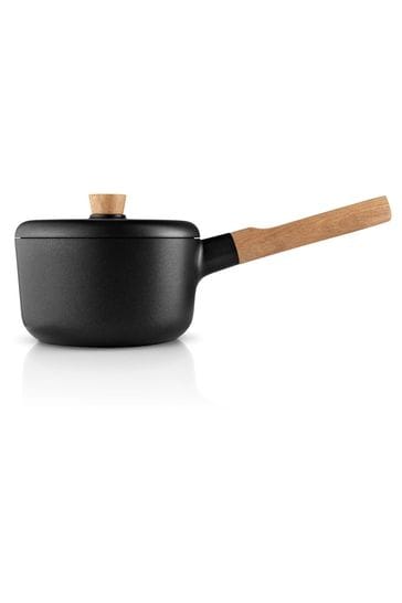 Eva Solo Black/Wood Nordic Kitchen 4 Layer Non-Stick Saucepan 2.5 l/16cm