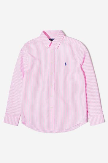Boys Logo Shirt in Pink