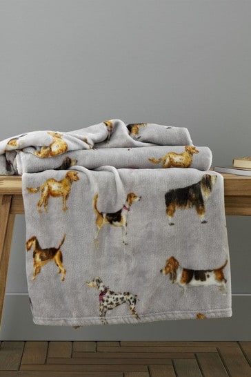 Catherine Lansfield Natural Country Dogs Throw
