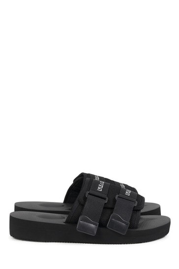 Lyle & Scott Black Sliders