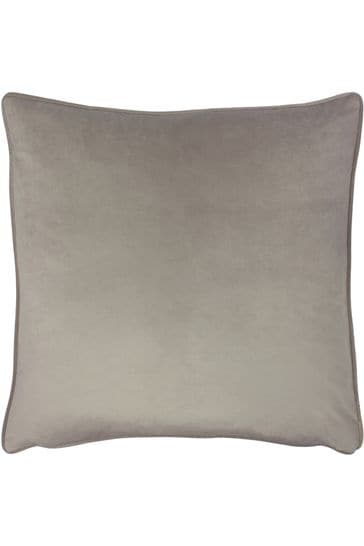 Evans Lichfield Mink Grey Opulence Velvet Polyester Filled Cushion