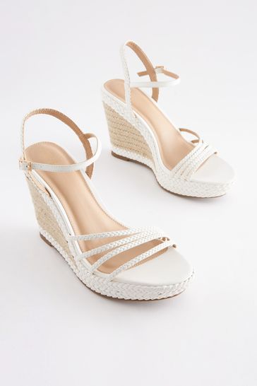 Next white wedges sales