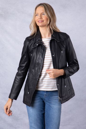 Leather fatigue clearance jacket