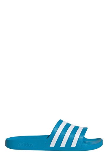 adidas Blue Adilette Aqua Sliders