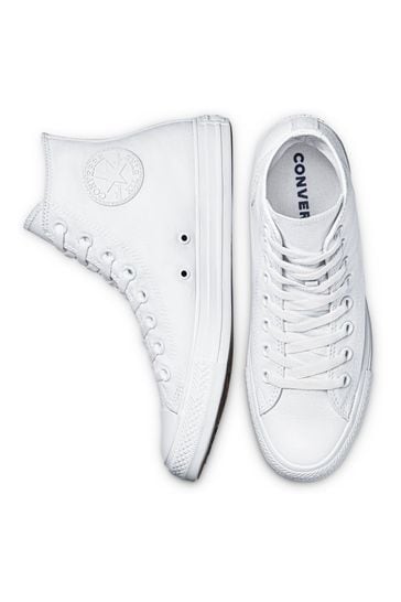 White high top converse size 6 on sale