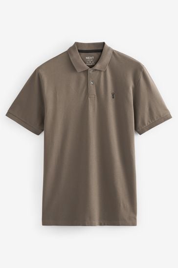 Brown polo shirt ralph lauren sales