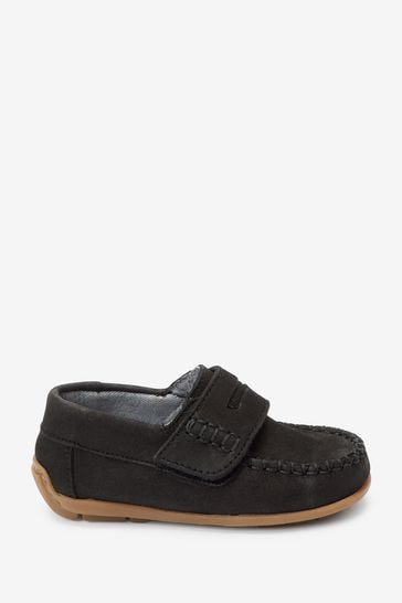 Black Standard Fit (F) Penny Loafers