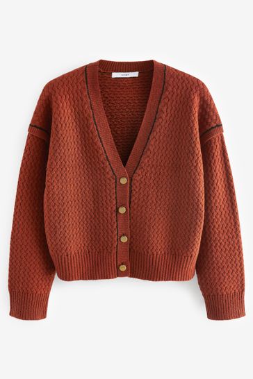 Next rust cardigan sale