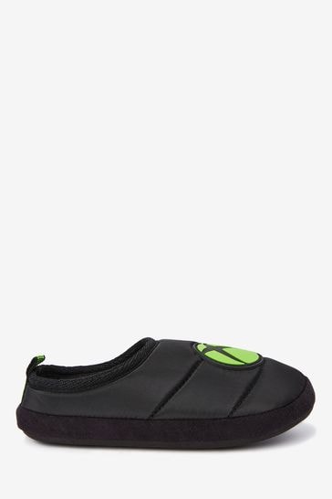 Xbox Black Warm Lined Mule Slippers