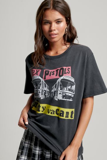 Superdry Black Sex Pistols Limited Edition Band T-Shirt