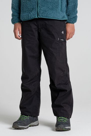 Craghoppers Black Winter Lined Kiwi Cargo Trousers