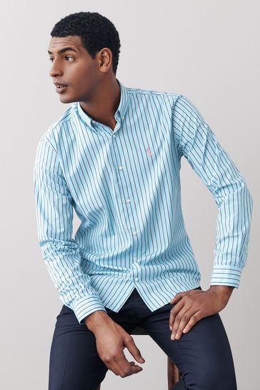 Stripe Roll Sleeve Shirt