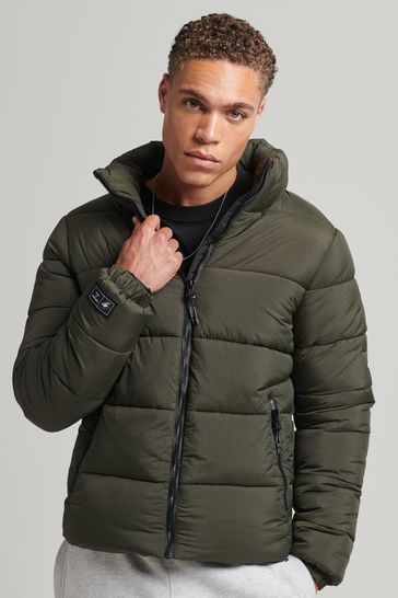 Buy Superdry Green Non Hooded Sports Puffer Jacket from Next Ireland