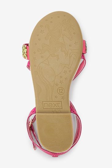 Rainbow crystal sandals sales