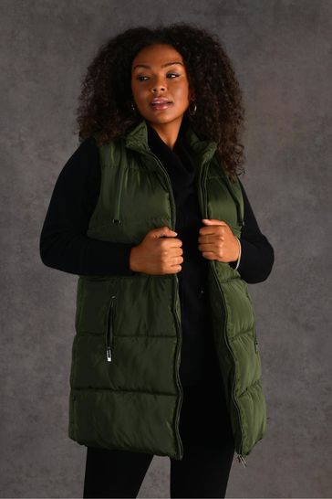Live Unlimited Curve Green Padded Gilet