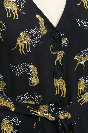 Modcloth cheetah jumpsuit shop