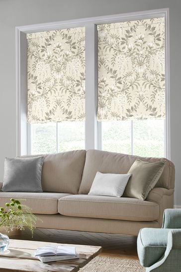 Laura Ashley Natural Parterre Made To Measure Roman Blind