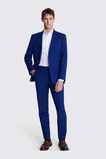 Royal blue jacket dress cheap