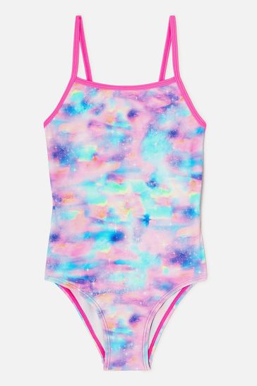Angels By Accessorize Pink Girls Starburst Swimsuit With Recycled Polyester