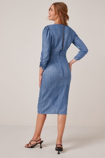 Guess chambray hot sale dress