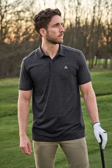 Charcoal Grey Next Active Golf Polo Shirt