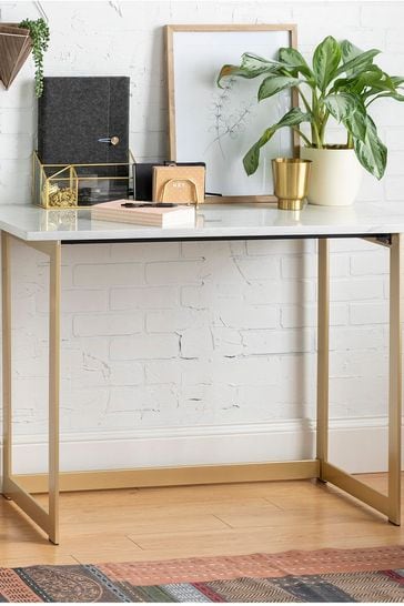 Banbury Designs Faux Marble Desk
