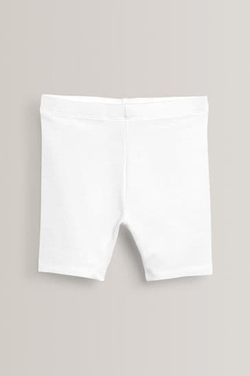 White Cycle Shorts (3-16yrs)