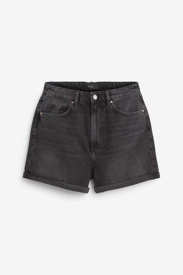 Black mom shorts discount