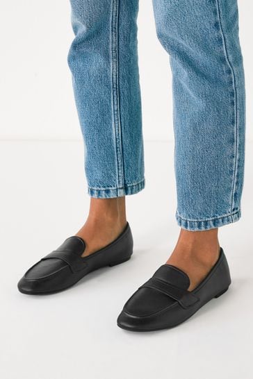 Black Regular/Wide Fit Forever Comfort® Slim Sole Loafers