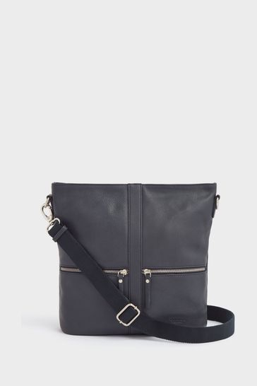 OSPREY LONDON Grainy Hide Leather Levisham Cross-Body Bag