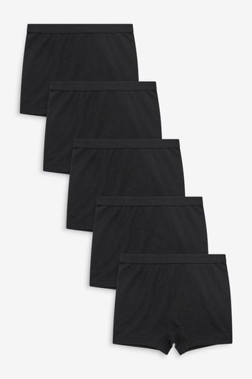Pack de 5 pantalones cortos negros (2-16 años)