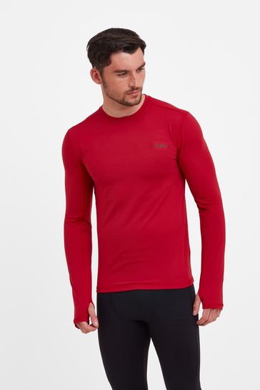 Tog 24 Snowdon Mens Thermal Zip Neck Saga Red T Shirt