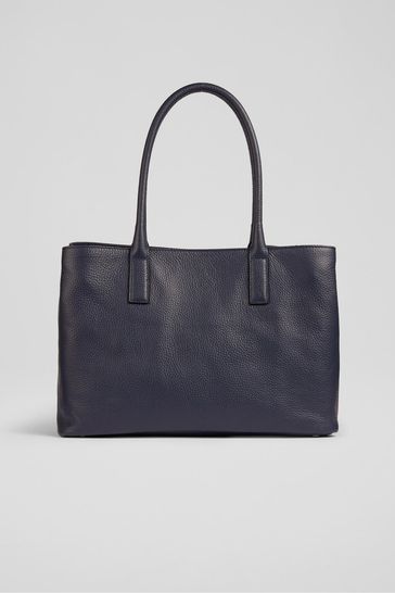 Black pebbled leather tote clearance