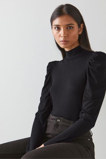 Buy L.K.Bennett Black Cora Gathered 