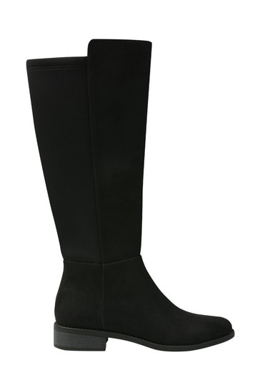 M&Co Black Knee High Flat Boots