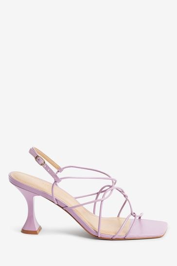 Light purple strappy heels best sale