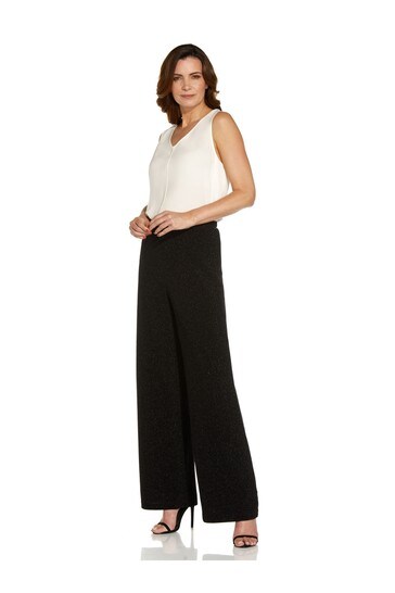 Adrianna Papell Metallic Knit Trousers