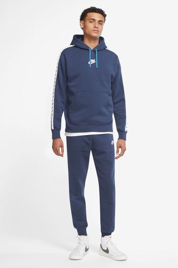 Nike Blue Sportswear Essential Hooded Tracksuit