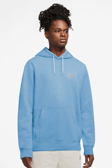 Nike Blue Futura Fleece Pullover Hoodie