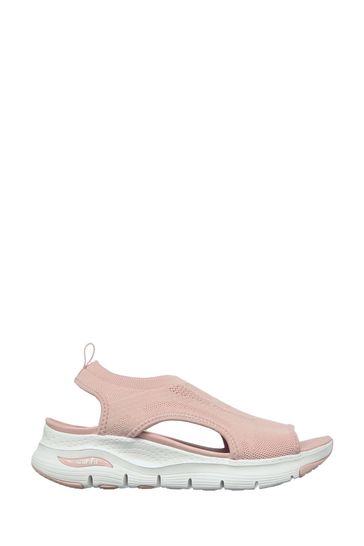 Skechers Pink Womens Arch Fit City Catch Sandals