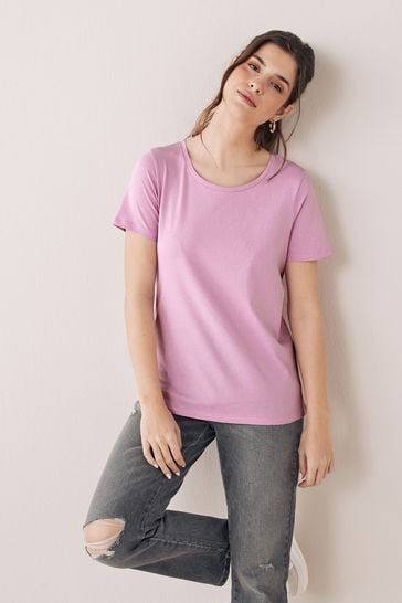 Lilac Purple Crew Neck T-Shirt