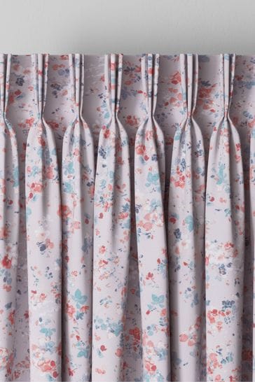 Laura Ashley Grey Blossom Made To Measure Curtains