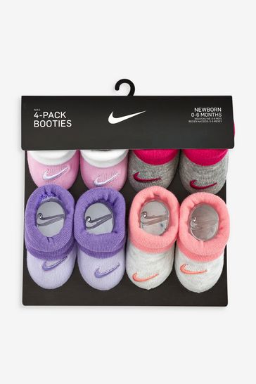 Nike Baby Pink 4 Piece Bootie Set
