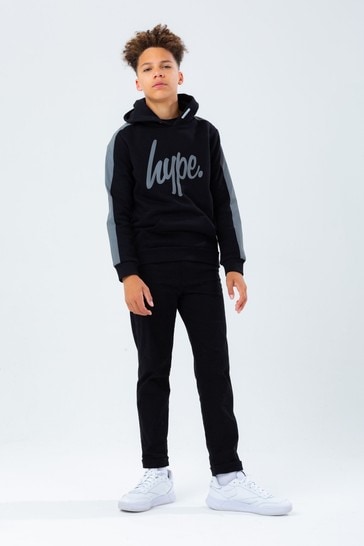 Hoodie with side stripes hotsell