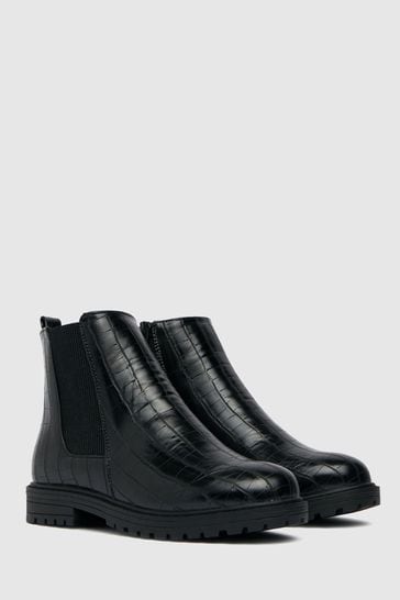 schuh black ankle boots