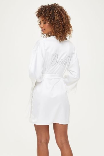 Personalised Lace Satin Robe | Ideal For The Bridal Party | Shop Online