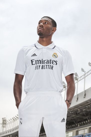 adidas White Blank Real Madrid 22/23 Home Adult Jersey T-Shirt