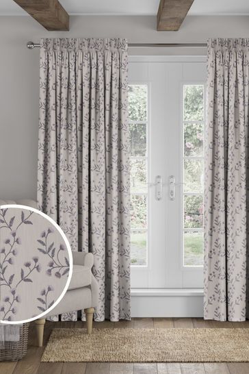 Sanderson Purple Everly Made To Measure Curtains