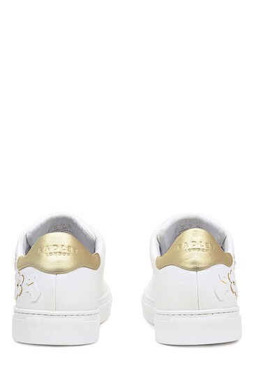 Radley London White Malton Dog Flower Applique Trainer